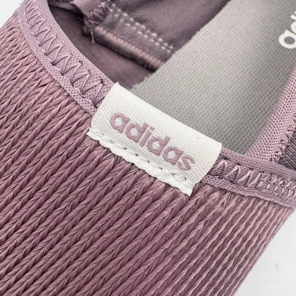 Adidas Cloudfoam Pure Slip On Sneakers Mauve Purple Womens 7.5 Walking Shoe
